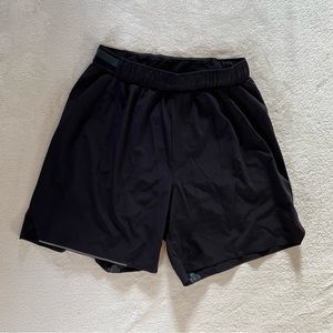 Men’s lululemon surge 6” shorts, w/ liner, no pockets- size small